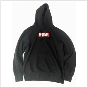 Marvel H & M Mens Hoodie Sweatshirt Black Sz Small